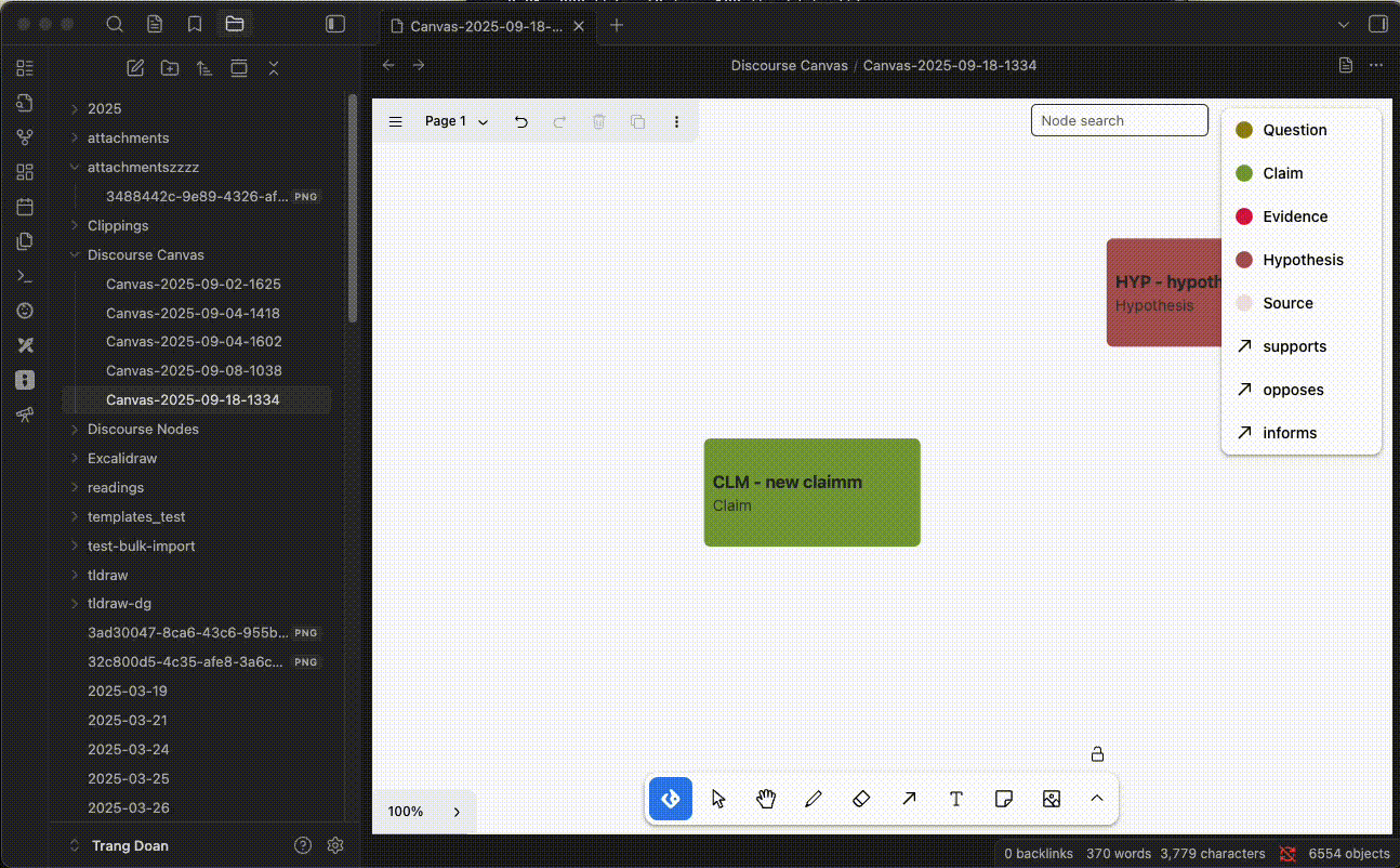 Node search